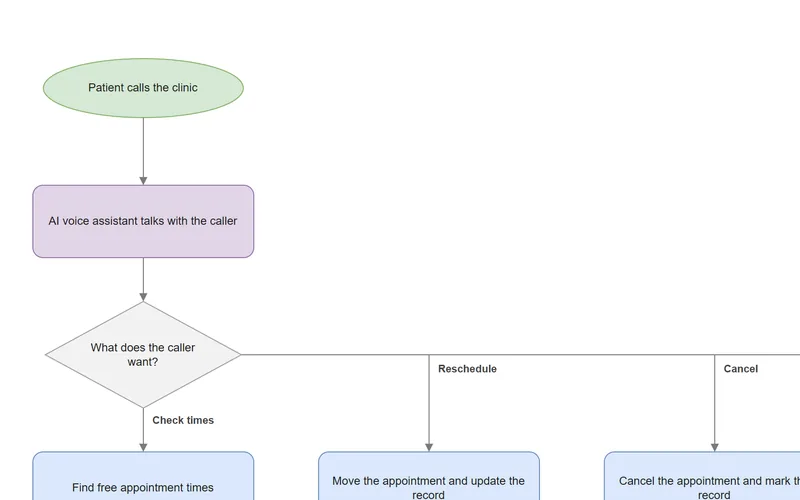 Preview of the Dental Voice Appointment Setter process map.